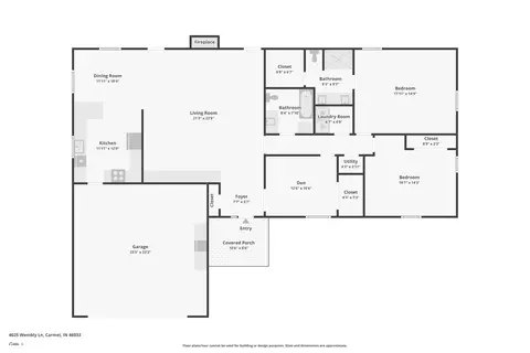 Floorplan - 4625 Wembly Ln, Carmel, IN 46033 photo 1 of 1