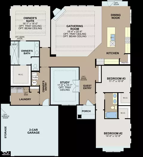 Floorplan - 9715 Bitternut Run Ln, Indianapolis, IN 46259 photo 1 of 1