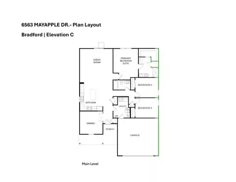 Floorplan - 6563 Mayapple Dr, Pendleton, IN 46064 photo 1 of 1