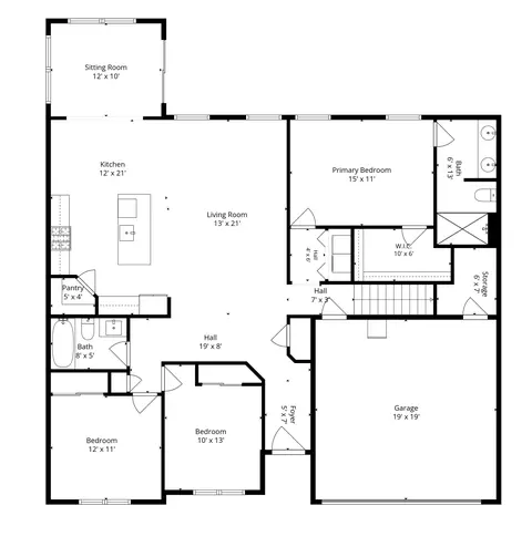 Floorplan - 8376 Hulton Rd, Pendleton, IN 46064 photo 1 of 2