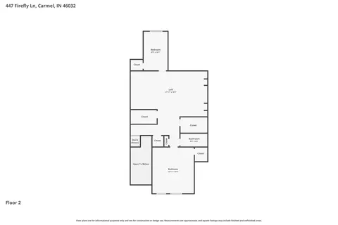Floorplan - 447 Firefly Ln, Carmel, IN 46032 photo 2 of 2