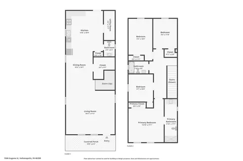 Floorplan - 1006 Eugene St, Indianapolis, IN 46208 photo 1 of 1