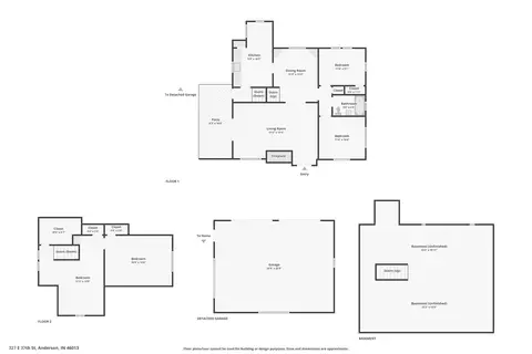 Floorplan - 327 E 37th St, Anderson, IN 46013 photo 3 of 3