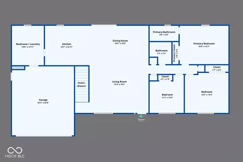 Floorplan - 5211 S 450 Rd E, Columbus, IN 47203 photo 2 of 2