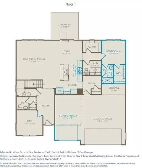 Floorplan - 7876 Harmony Dr, Avon, IN 46123 photo 1 of 2