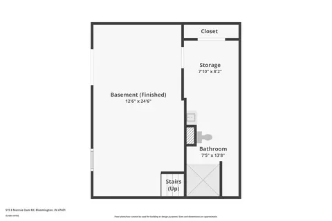 Floorplan - 515 E Monroe Dam Rd, Bloomington, IN 47401 photo 2 of 2