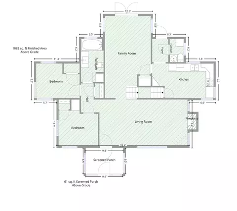 Floorplan - 922 Elbert St, Indianapolis, IN 46227 photo 2 of 3