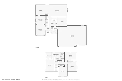 Floorplan - 3628 Paddock Rd, Plainfield, IN 46168 photo 1 of 1
