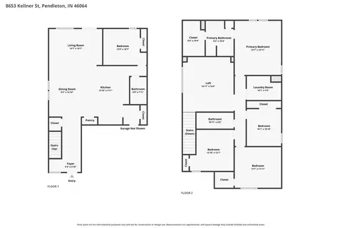 Floorplan - 8653 Kellner St, Pendleton, IN 46064 photo 1 of 3