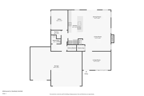 Floorplan - 2536 Dorset Dr, Plainfield, IN 46168 photo 1 of 3