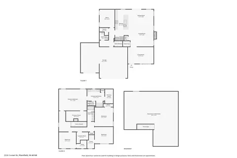 Floorplan - 2536 Dorset Dr, Plainfield, IN 46168 photo 2 of 3