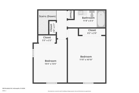 Floorplan - 3962 Braddock Rd, Indianapolis, IN 46268 photo 2 of 3