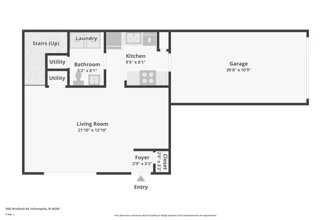 Floorplan - 3962 Braddock Rd, Indianapolis, IN 46268 photo 1 of 3