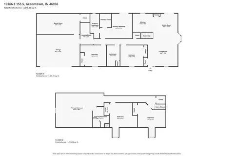 Floorplan - 10366 E 155 Rd S, Greentown, IN 46936 photo 1 of 3