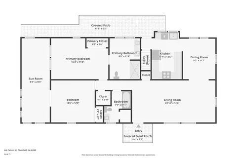 Floorplan - 332 Pickett St, Plainfield, IN 46168 photo 1 of 3