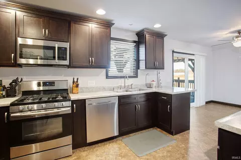 Kitchen - 4492 N 100 E Rd, Howe, IN 46746 photo 5 of 6