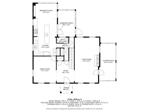 Floorplan - 1130 E 1st St, Bloomington, IN 47401 photo 2 of 3