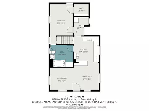 Floorplan - 1710 E Calvert St, South Bend, IN 46613 photo 1 of 2
