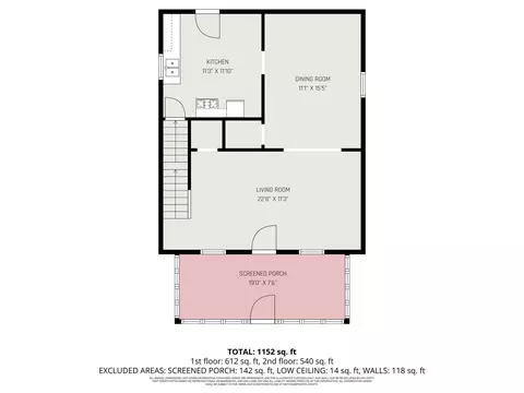 Floorplan - 314 E Fox St, South Bend, IN 46613 photo 2 of 2