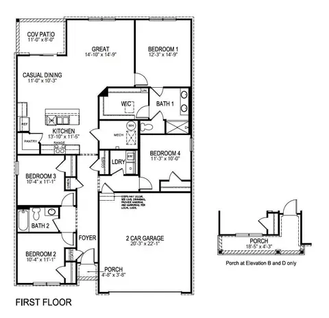 Floorplan - 12283 Hideout Pass, Fort Wayne, IN 46818 photo 1 of 1