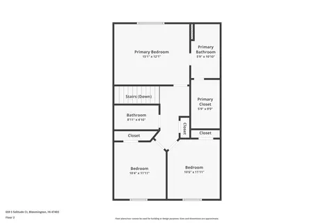 Floorplan - 659 S Solitude Ct, Bloomington, IN 47403 photo 2 of 2