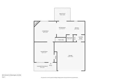 Floorplan - 659 S Solitude Ct, Bloomington, IN 47403 photo 1 of 2