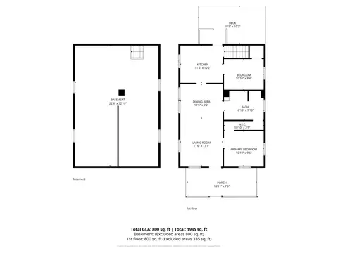 Floorplan - 1723 E Calvert St, South Bend, IN 46613 photo 2 of 3