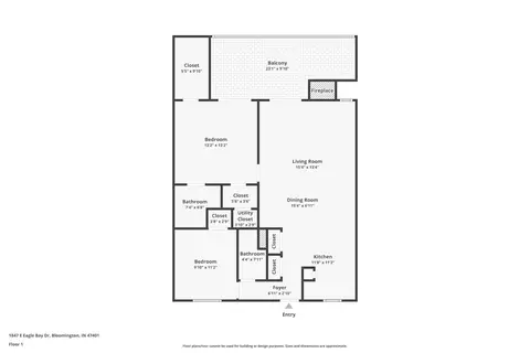 Floorplan - 1847 Eagle Bay Dr, Bloomington, IN 47401 photo 1 of 1