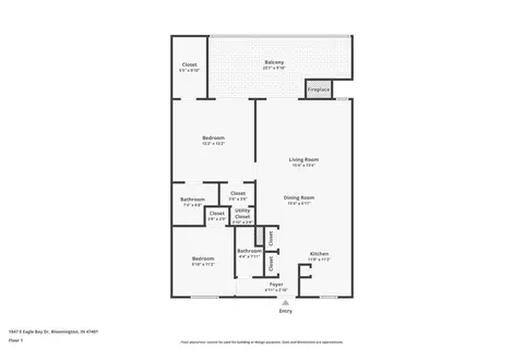Floorplan - 1847 Eagle Bay Dr, Bloomington, IN 47401 photo 1 of 1