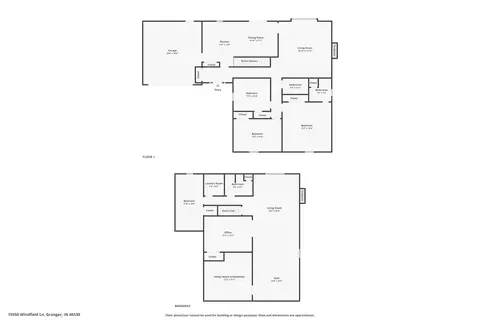 Floorplan - 15550 Windfield Ln, Granger, IN 46530 photo 3 of 3