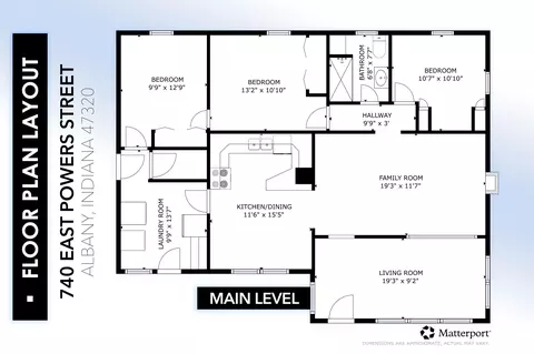 Floorplan - 740 E Powers St, Albany, IN 47320 photo 1 of 1