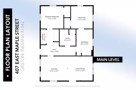 Floorplan - 407 E Maple St, Gaston, IN 47342 photo 1 of 1