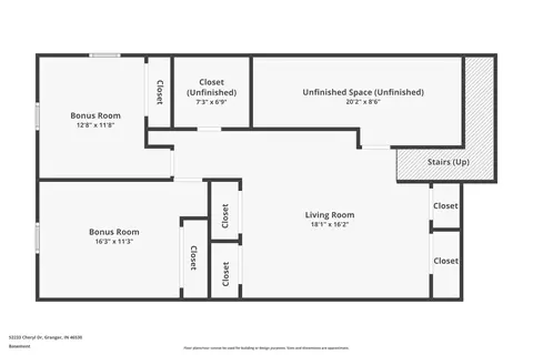 Floorplan - 52233 Cheryl Dr, Granger, IN 46530 photo 2 of 3