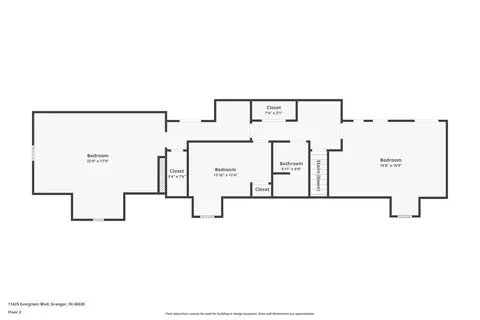 Floorplan - 11425 Evergreen Blvd, Granger, IN 46530 photo 3 of 4