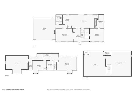 Floorplan - 11425 Evergreen Blvd, Granger, IN 46530 photo 4 of 4
