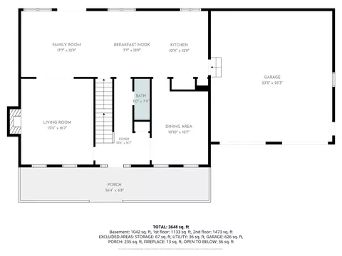 Floorplan - 3147 E Mattatha Dr, Bloomington, IN 47401 photo 1 of 3