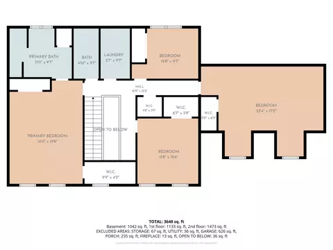 Floorplan - 3147 E Mattatha Dr, Bloomington, IN 47401 photo 2 of 3