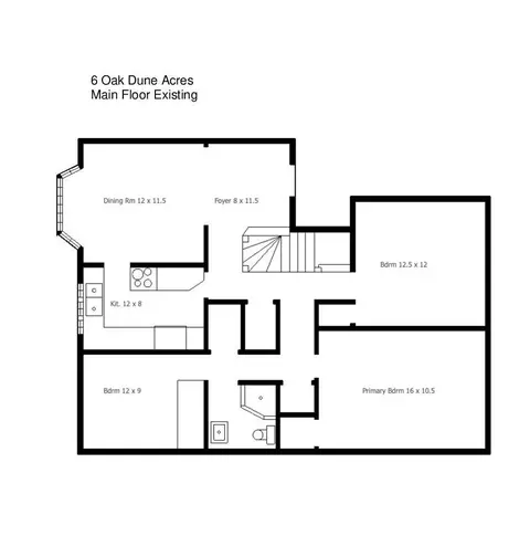 Floorplan - 6 Oak Dr, Dune Acres, IN 46304 photo 2 of 3