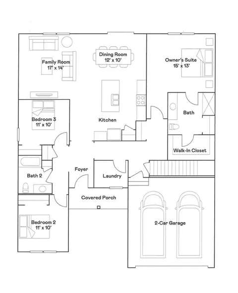 Floorplan - 3927 Brander Dr, Valparaiso, IN 46383 photo 1 of 1
