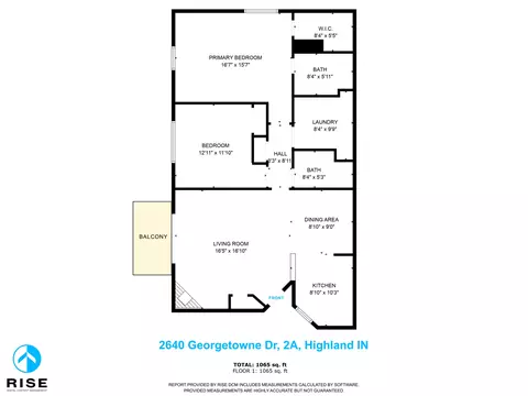 Floorplan - 2640 Georgetowne Dr #A2, Highland, IN 46322 photo 1 of 1