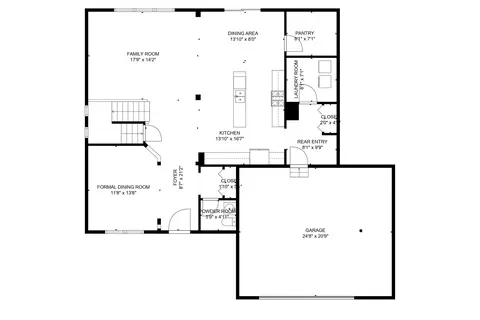 Floorplan - 2552 Ritter St, Chesterton, IN 46304 photo 3 of 4
