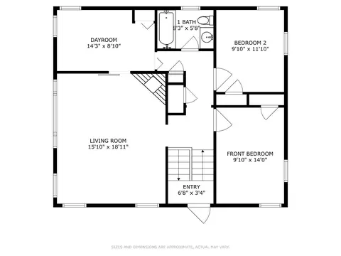 Floorplan - 7524 Oak Ave, Gary, IN 46403 photo 2 of 3