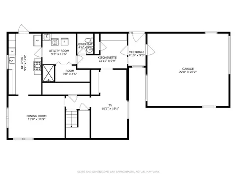 Floorplan - 7524 Oak Ave, Gary, IN 46403 photo 3 of 3