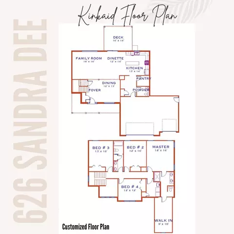 Floorplan - 626 Sandra Dee Dr, Lowell, IN 46356 photo 1 of 1