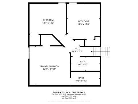 Floorplan - 14935 Ivy St, Cedar Lake, IN 46303 photo 2 of 3