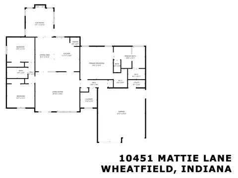 Floorplan - 10451 Mattie Ln, Wheatfield, IN 46392 photo 1 of 1