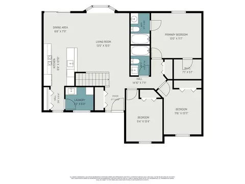 Floorplan - 7563 E 400, Rolling Prairie, IN 46371 photo 1 of 2