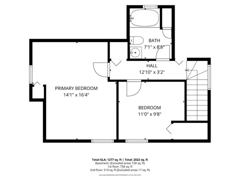 Floorplan - 7212 Mclaughlin Ave, Hammond, IN 46324 photo 2 of 2