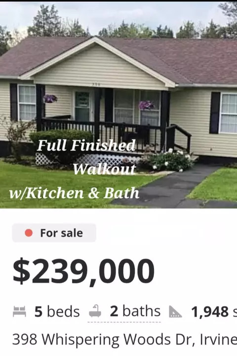 398 Whispering Woods Dr, Irvine, KY 40336