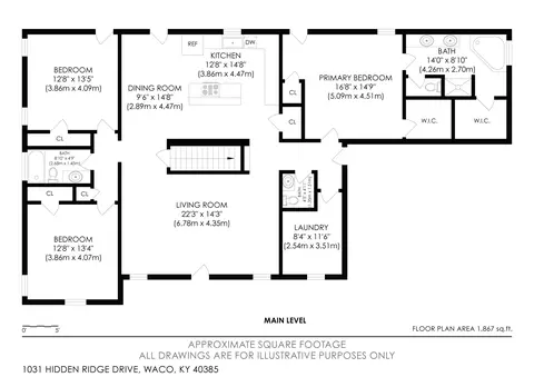Floorplan - 1031 Hidden Ridge Dr, Waco, KY 40385 photo 1 of 3